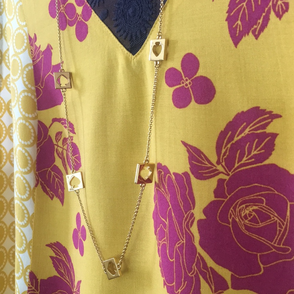 Kate Spade gold signature necklace